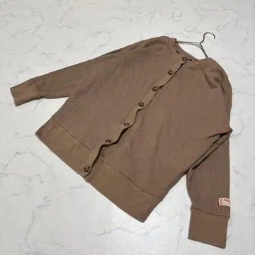 [자바] 긴팔 가디건 와플 원단 여성용 M