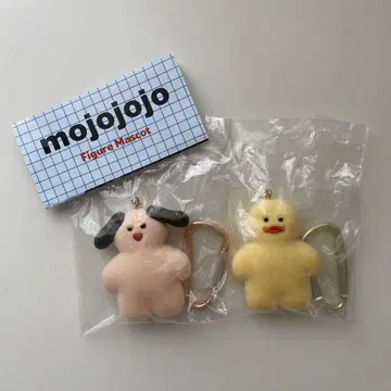 mojojo 피규어 마스코트 파랑 강아지 병아리