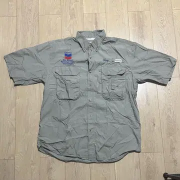 MAGELLAN SPORTSWEAR 반팔 워크 셔츠 그레이
