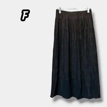 스커트 종아리 기장~롱 고급 개성있는 스트레치 브라운 블랙