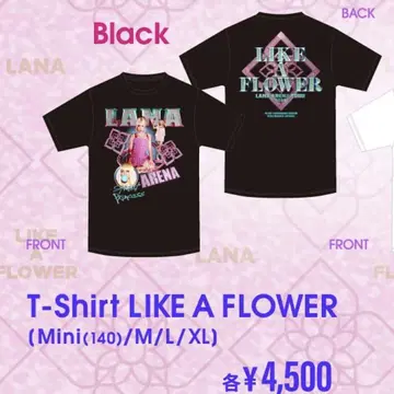 LANA LIKE A FLOWER 티셔츠 (블랙) M 사이즈