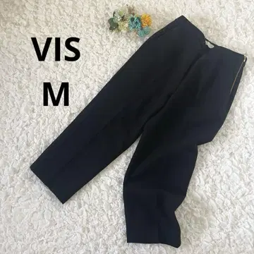비스 울 팬츠 블랙 오피스 캐주얼 손세탁 가능 M