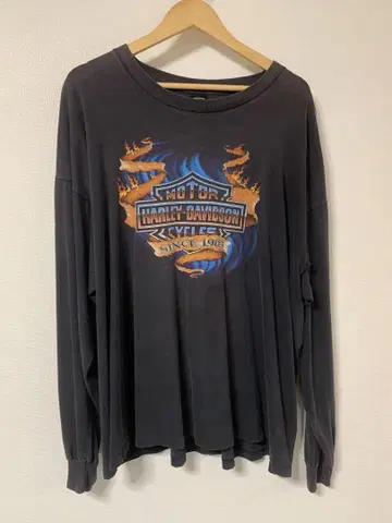 Harley-Davidson 긴팔 T셔츠 L 사이즈 블랙