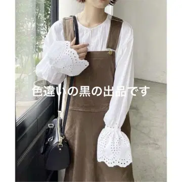 택 포함 미사용 Spick&Span 코튼 자수 블라우스