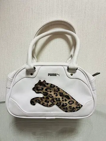 푸마 레오파드 무늬 미니 보스턴 백 데드스탁