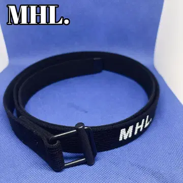 MHL. (엠에이치엘) 내로우 밀리터리 벨트 블랙