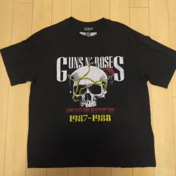 GUNS N' ROSES 티셔츠 1987-1988