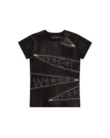 racer worldwide Washed Unzip T-Shirt