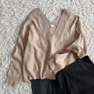 [ 어반 리서치 리서치 도어즈 ] V넥 오버 니트 베이지 M
