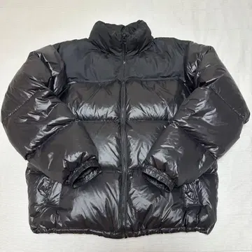 새상품급 GU 눕시 히트패디드 스탠드 카라 블루종 다운 자켓 XL