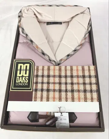 새상품 미사용 박스형 DAKS 닥스 핑크 베이지 깃털 판초