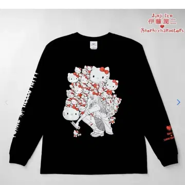 갸루 토미에 x 헬로키티 XL 롱T셔츠 이토 준지 x 산리오 캐릭터즈