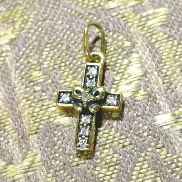 안나수이 10K K10 골드 크로스 펜던트 탑 목걸이 탑