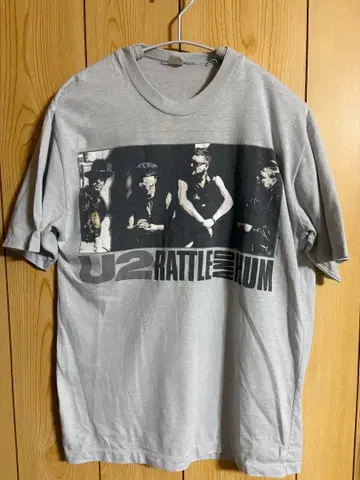 U2 Rattle and Hum 셔츠 그레이 80s
