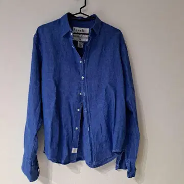 Frank & Eileen 데님 블루 긴팔 셔츠 XS