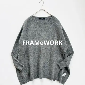 프레임워크 FRAMeWORK 울 와이드 튜닉 니트