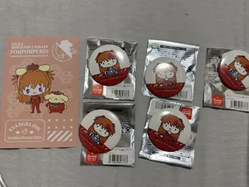 에반게리온 아스카 캔뱃지 5개 세트