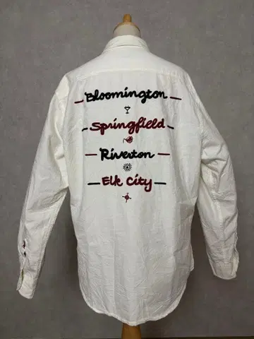 AVIREX 자수 디자인 긴팔 셔츠 2XL