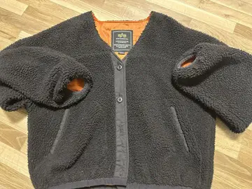 ALPHA INDUSTRIES 보아 자켓 L 사이즈 블랙