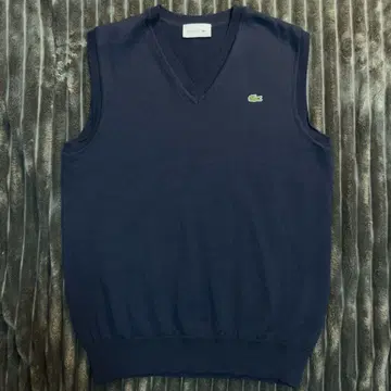 컨디션 최상 Lacoste 네이비 V넥 니트 베스트 니트