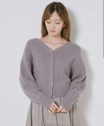 SNIDEL 라쿤 니트 가디건