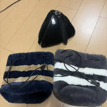 페이크 퍼 백 3세트
