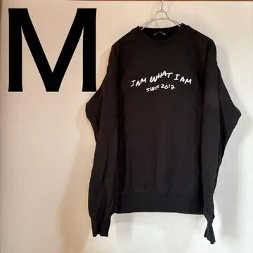 I AM WHAT I AM SINCE 2017 맨투맨 M 긴팔 블랙
