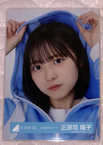 히나타자카46 쇼겐지 요코 하늘색 저지 생사진 요리