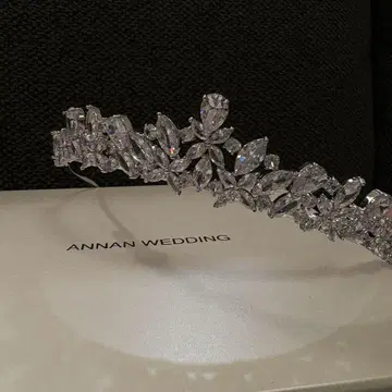 ANNAN WEDDING 티아라 지르코니아 높이 낮은 티아라
