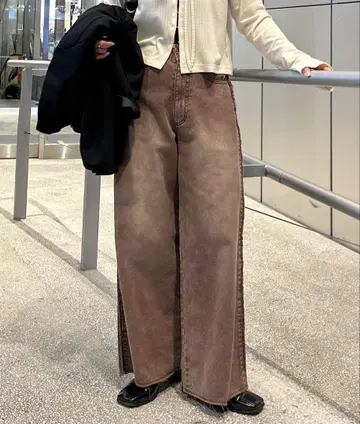 Kastane [ -5kg 슬림 ] 프린지 데님 팬츠