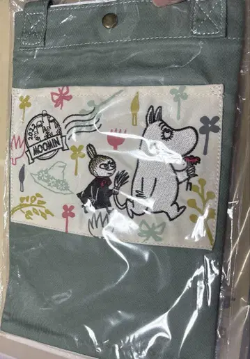 무민 2way 토트백 옅은 카키색