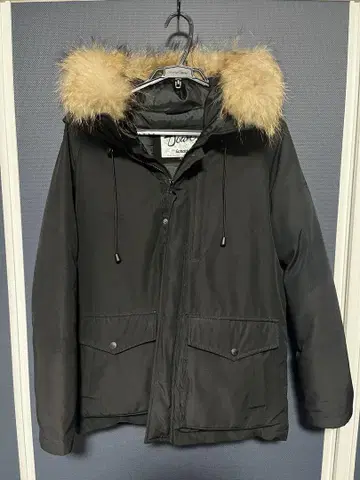 Schott 다운 블랙 자켓 S