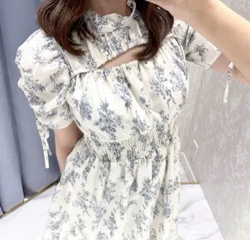 evelyn 바스컷 꽃무늬 OP 원피스