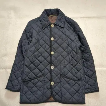 매킨토시 퀼팅 자켓 네이비 디자인 안감 36 사이즈