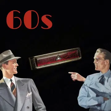 빈티지 넥타이 핀 로카빌리 레트로 60s 레드 앤티크
