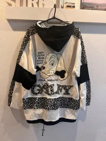 레어 희귀 GALFY 빅 로고 블루종 후드티 빅 사이즈