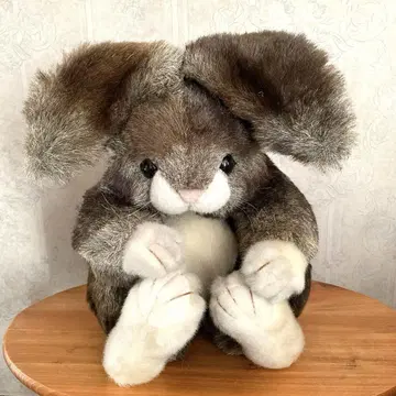 오리엔탈 토이 토끼 봉제 인형 모젤(안고) 빈티지