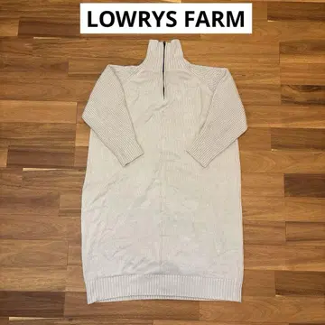 [ 즉시 구매 ] LOWRYS FARM 긴팔 니트 원피스 여성용