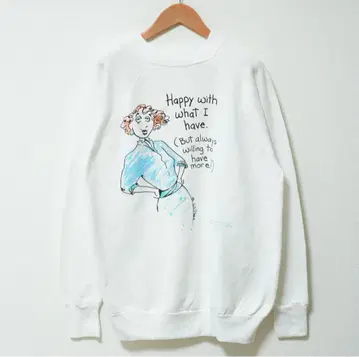 90s USA 빈티지 맨투맨 M 화이트 F8040