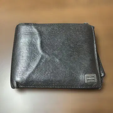 블랙 접이식 지갑 합성 피혁