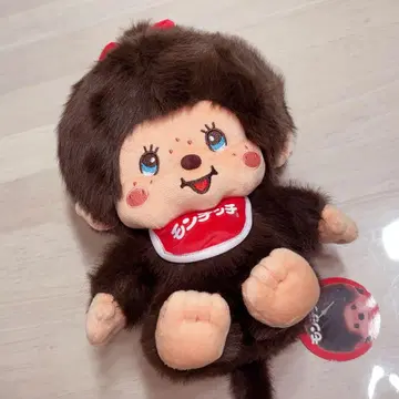 몬치치 레트로 몬치치 봉제 인형 빨간색