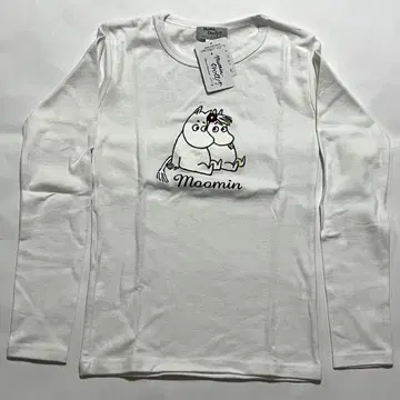[ 새상품 ] Moomin 긴팔 T셔츠 화이트 M