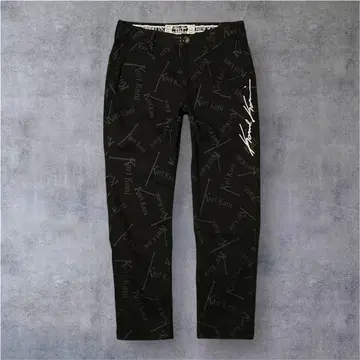 Karl Kani 블랙 팬츠 슬림핏