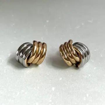 새상품 SHASHI Grace Earrings 골드 실버 콤비 귀걸이