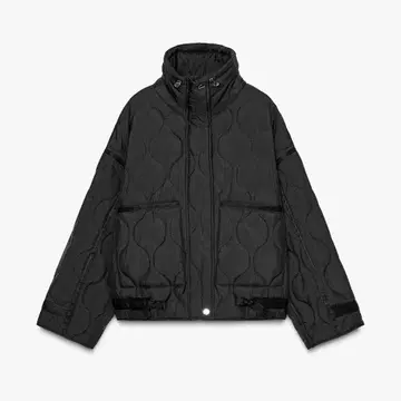 ZARA 블랙 퀼팅 다운 자켓