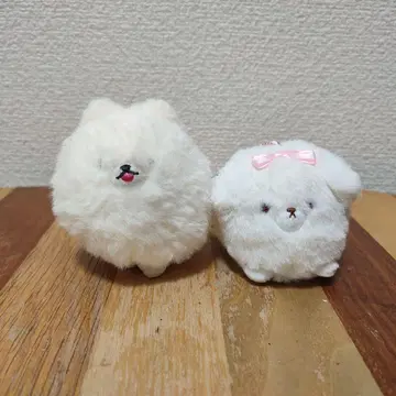 꼬리 살랑! 포메라니안 뽀메치즈 봉제 인형 마스코트