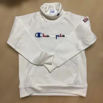 Champion 화이트 터틀넥 L 사이즈