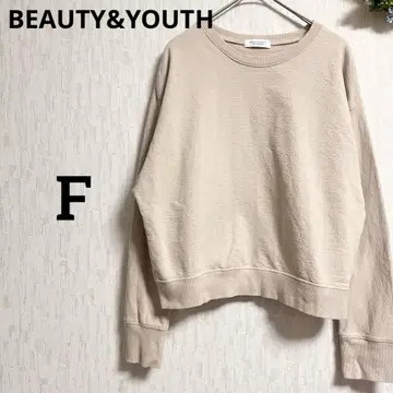 BEAUTY&YOUTH 베이지 크루넥 맨투맨 트레이닝복 프리