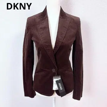 [ 택 포함 미사용 새상품 ] DKNY 다나카란 벨로아 테일러드 자켓