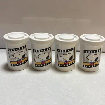 SNOOPY 스누피 필름 케이스 4개 세트 쇼와 레트로